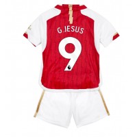 Arsenal Gabriel Jesus #9 Hemmadräkt Barn 2023-24 Kortärmad (+ Korta byxor)